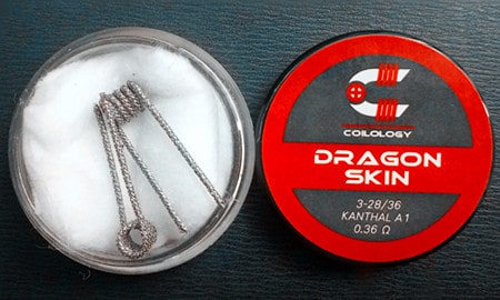 Dragon Skin RBA Coils, Ni80 från Coilology (2-pack)
