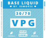 Basvätska VPG 30/70% från eSmokes (500ml)