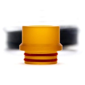 810 Drip Tip for All 810 Thread Connector 2PCS Cobra Pattern Resin Drip Tips Attached Rubber O-Rings 2PCS, Black + 7-Color 