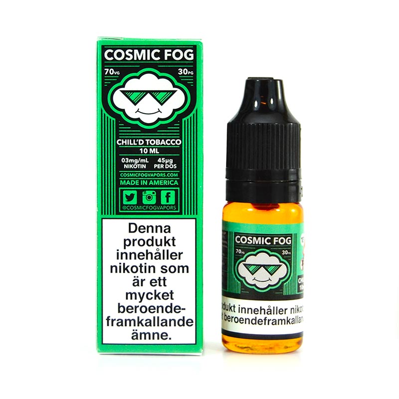 cosmic fog chilld tobacco 10ml e-juice med nikotin
