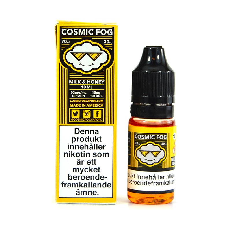 cosmic fog milk & honey 10ml e-juice med nikotin