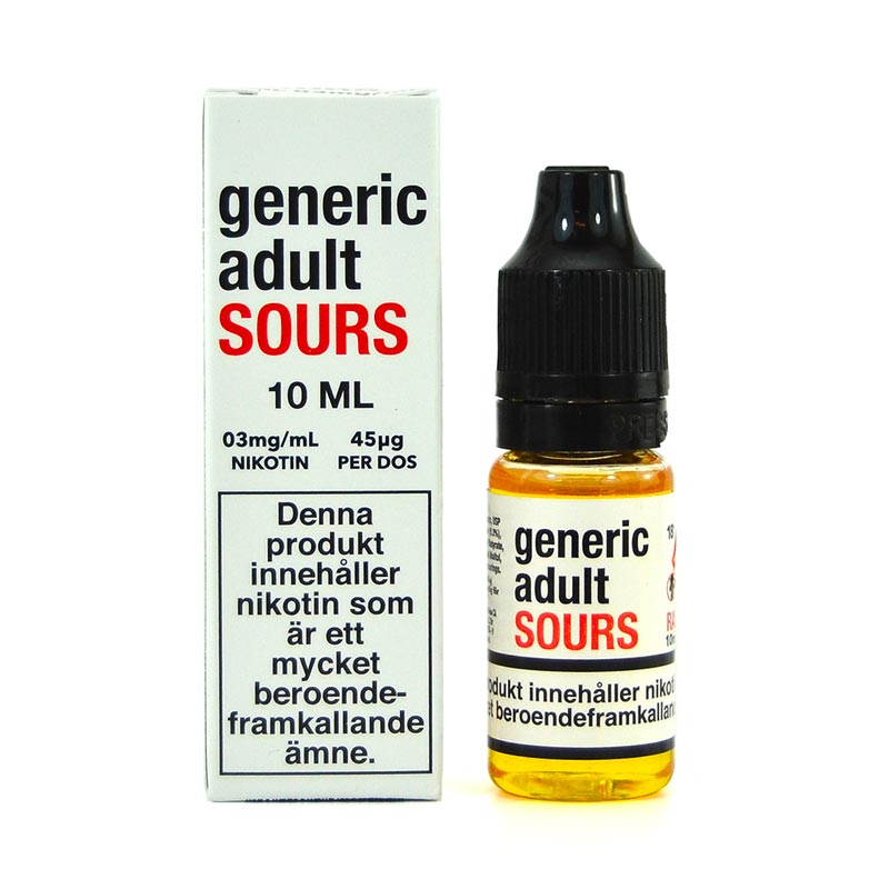 raspberry generic adult sours 10ml ejuice nikotin