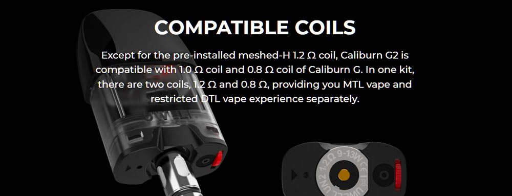 caliburn g2 kompatibla coils